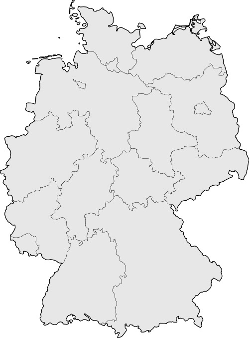 Deutschlandkarte mit den Standorten von WellExperts in Hamburg, Berlin und im Ruhrgebiet